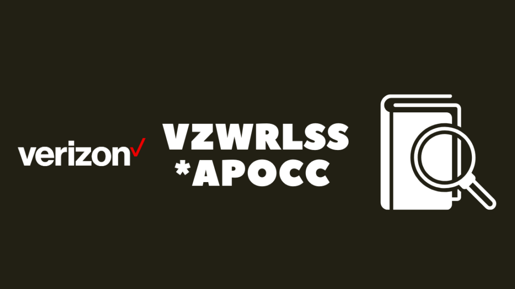  Verizon VZWRLSS * APOCC Cosgais air mo chairt: air a mhìneachadh